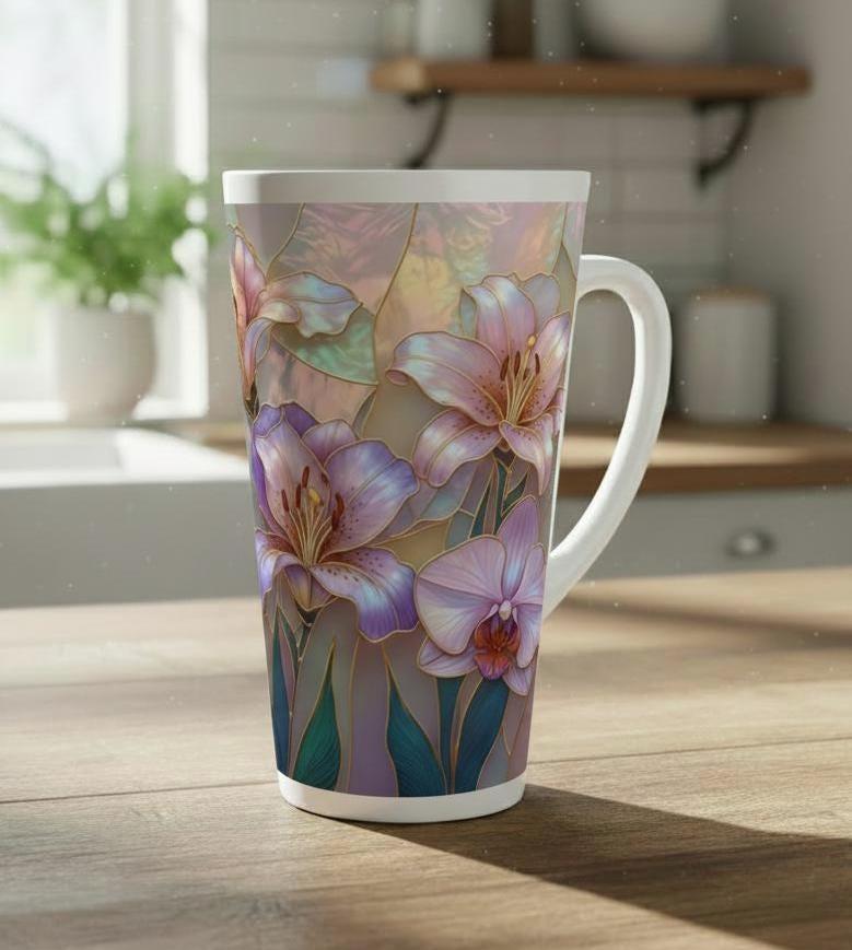 Latte 17oz Ceramic Mug - Coffee or Tea Cup, Extra Tall