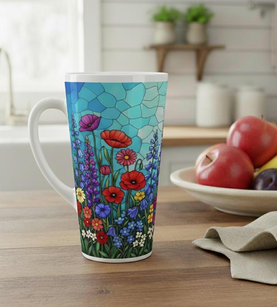 Latte 17oz Ceramic Mug - Coffee or Tea Cup, Extra Tall