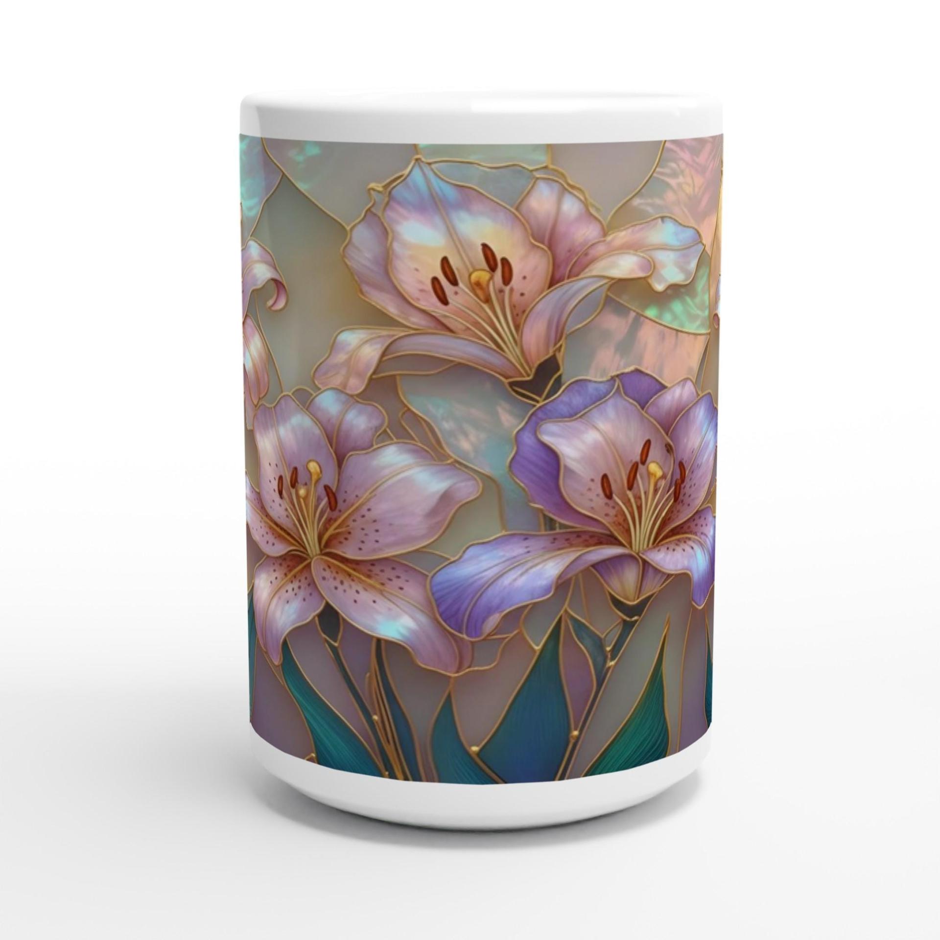 Floral Cups -  Large and Small Ceramic Mugs