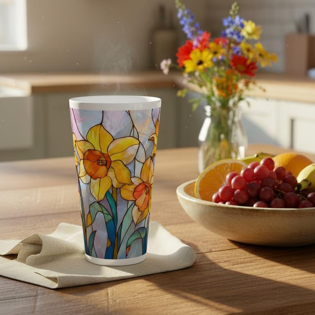 Latte 17oz Ceramic Mug - Coffee or Tea Cup, Extra Tall