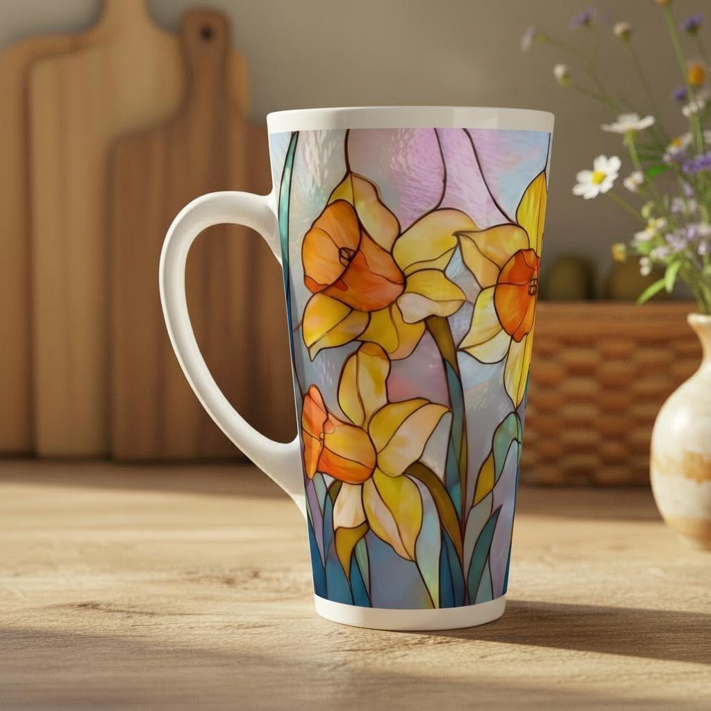 Latte 17oz Ceramic Mug - Coffee or Tea Cup, Extra Tall