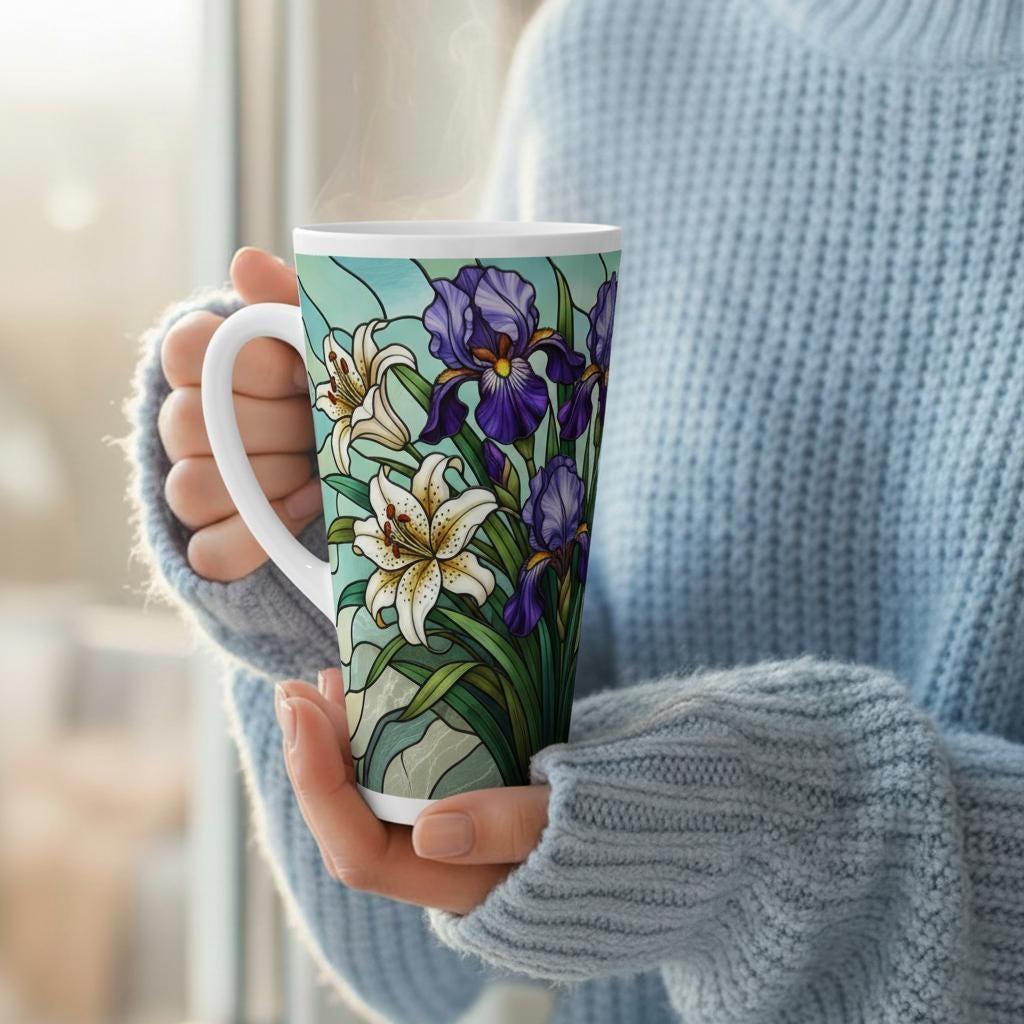 Latte 17oz Ceramic Mug - Coffee or Tea Cup, Extra Tall