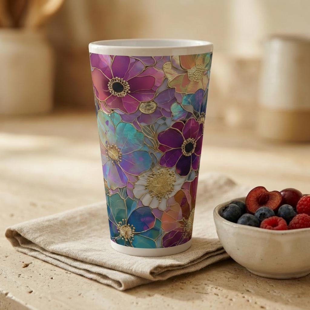 Latte 17oz Ceramic Mug - Coffee or Tea Cup, Extra Tall