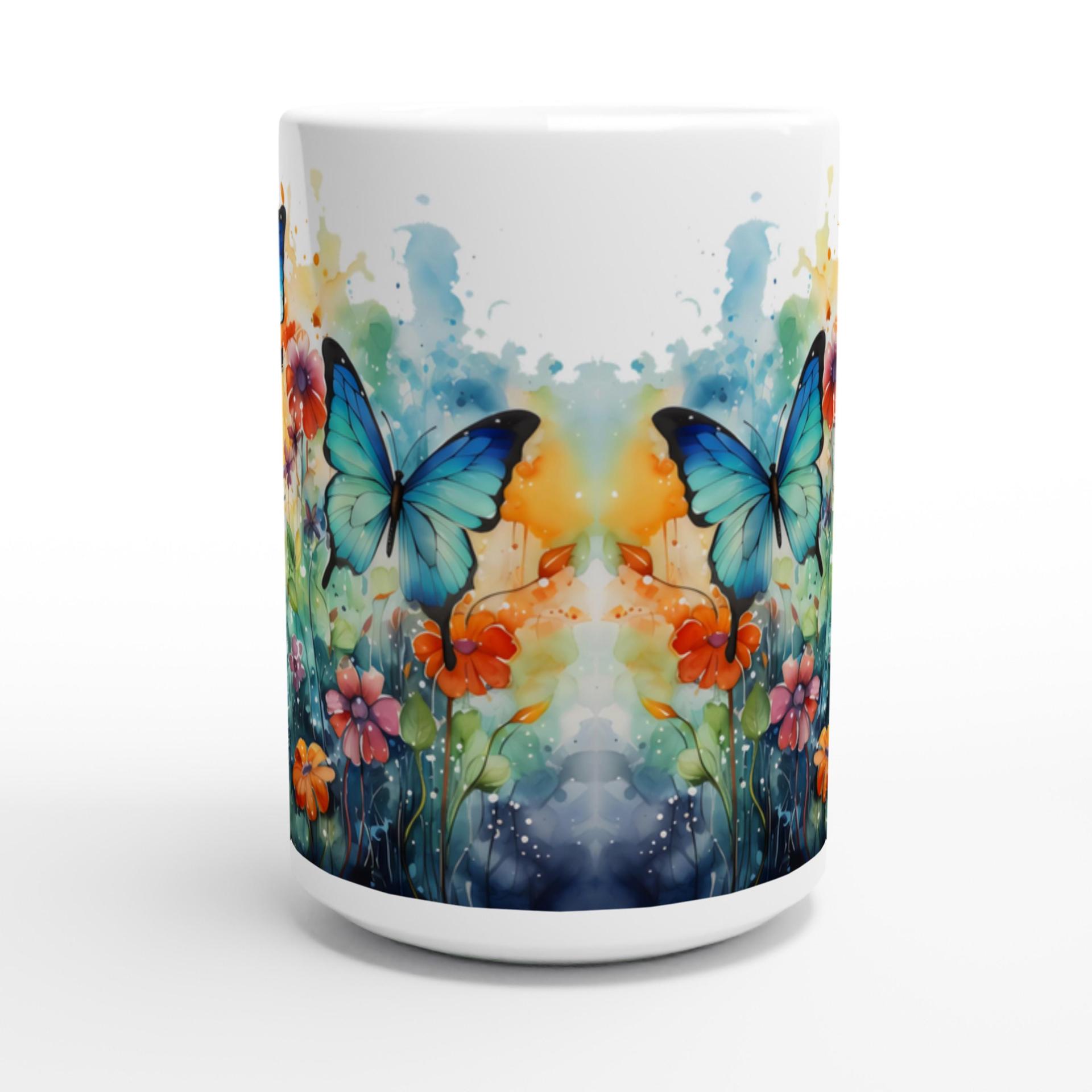 Butterfly - Large and Small Ceramic Mugs