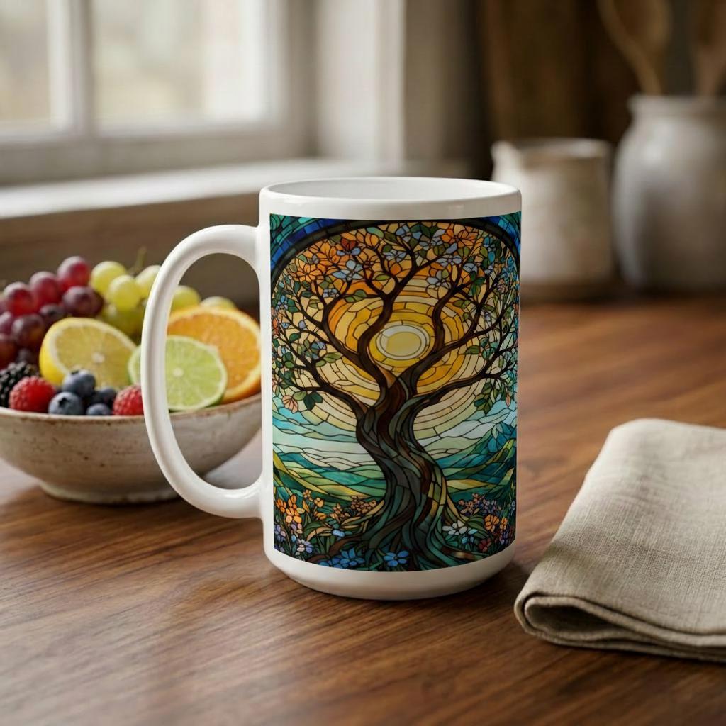Tree - Large and Small Ceramic Mugs