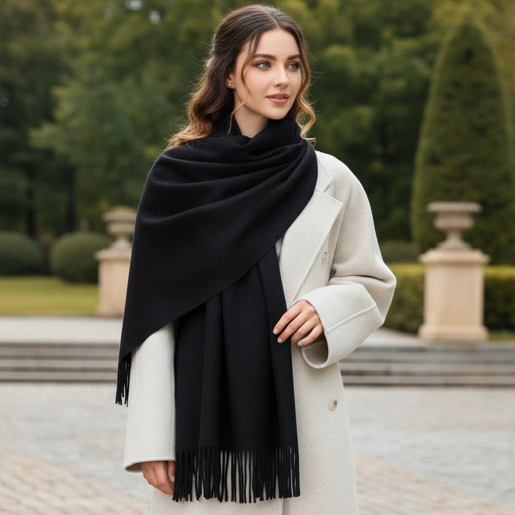 25 Colors - Cashmere Wool Blend - Blanket Scarf and Shawl - Multiple Colors Extra Soft Wrap