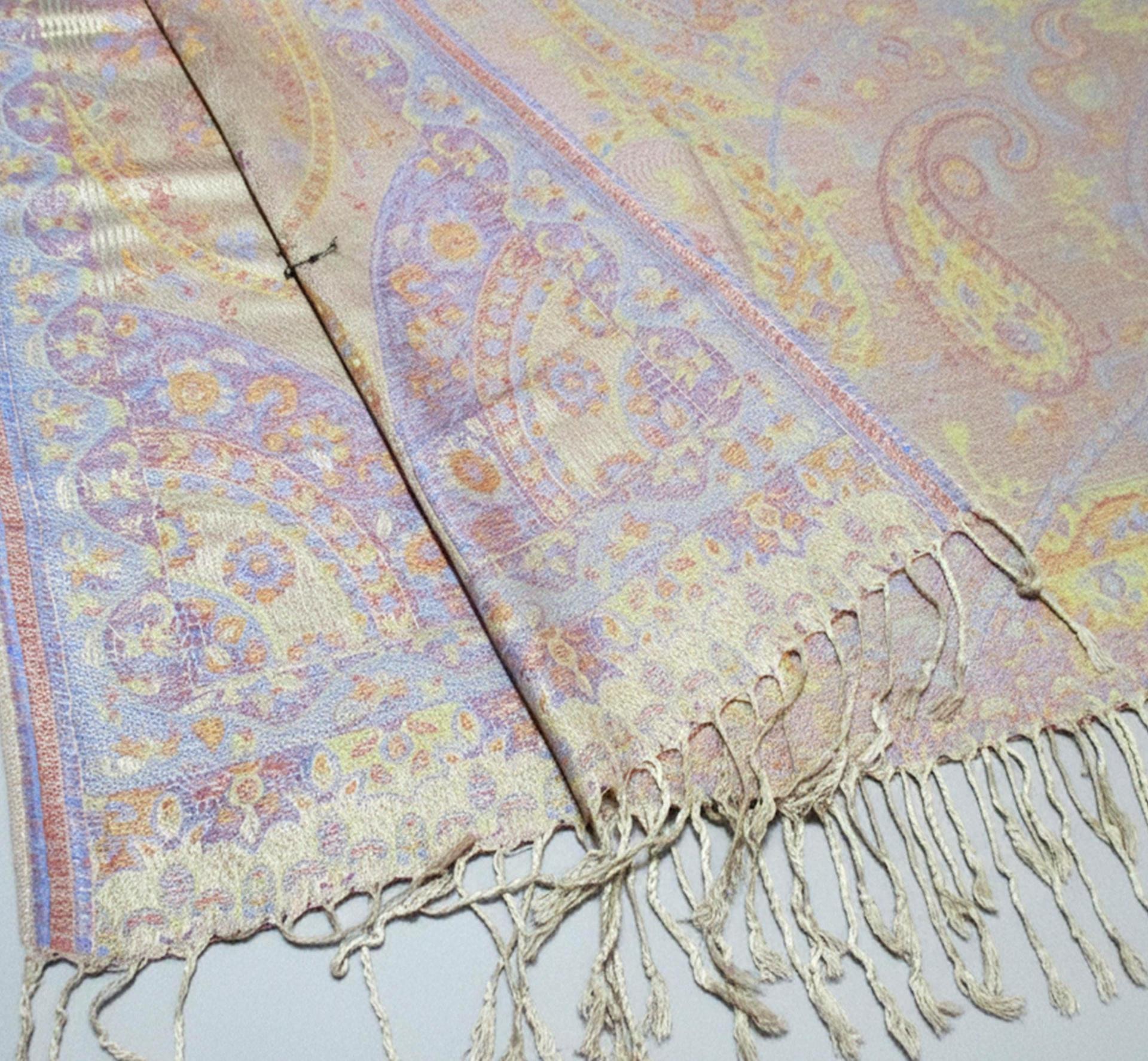 Soft Pashmina Shawl & Scarf for Women, Jacquard Brocade, Shawl, Sarong or Head Wraps