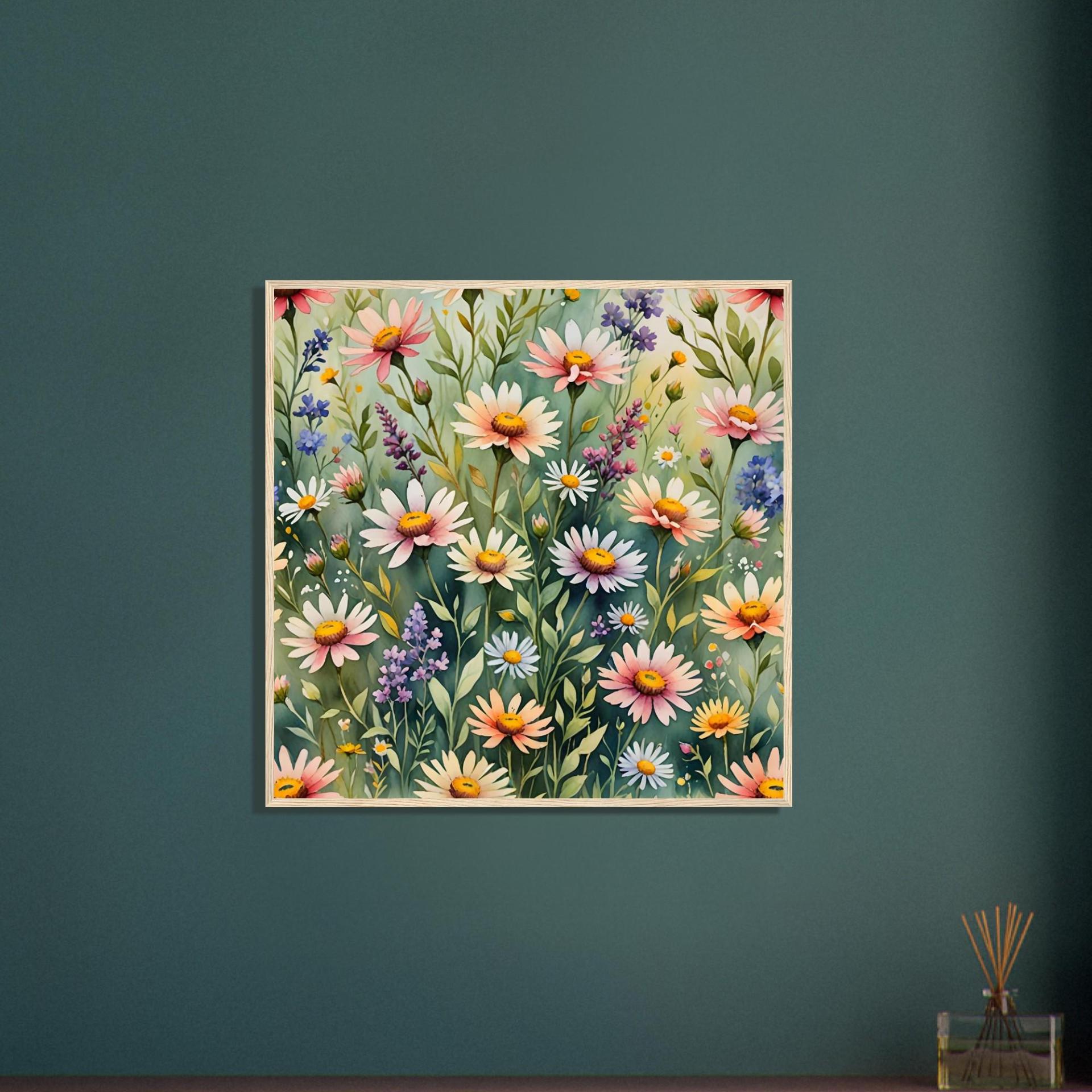 Floral Print - Framed or Unframed - Original Art - Print on Paper
