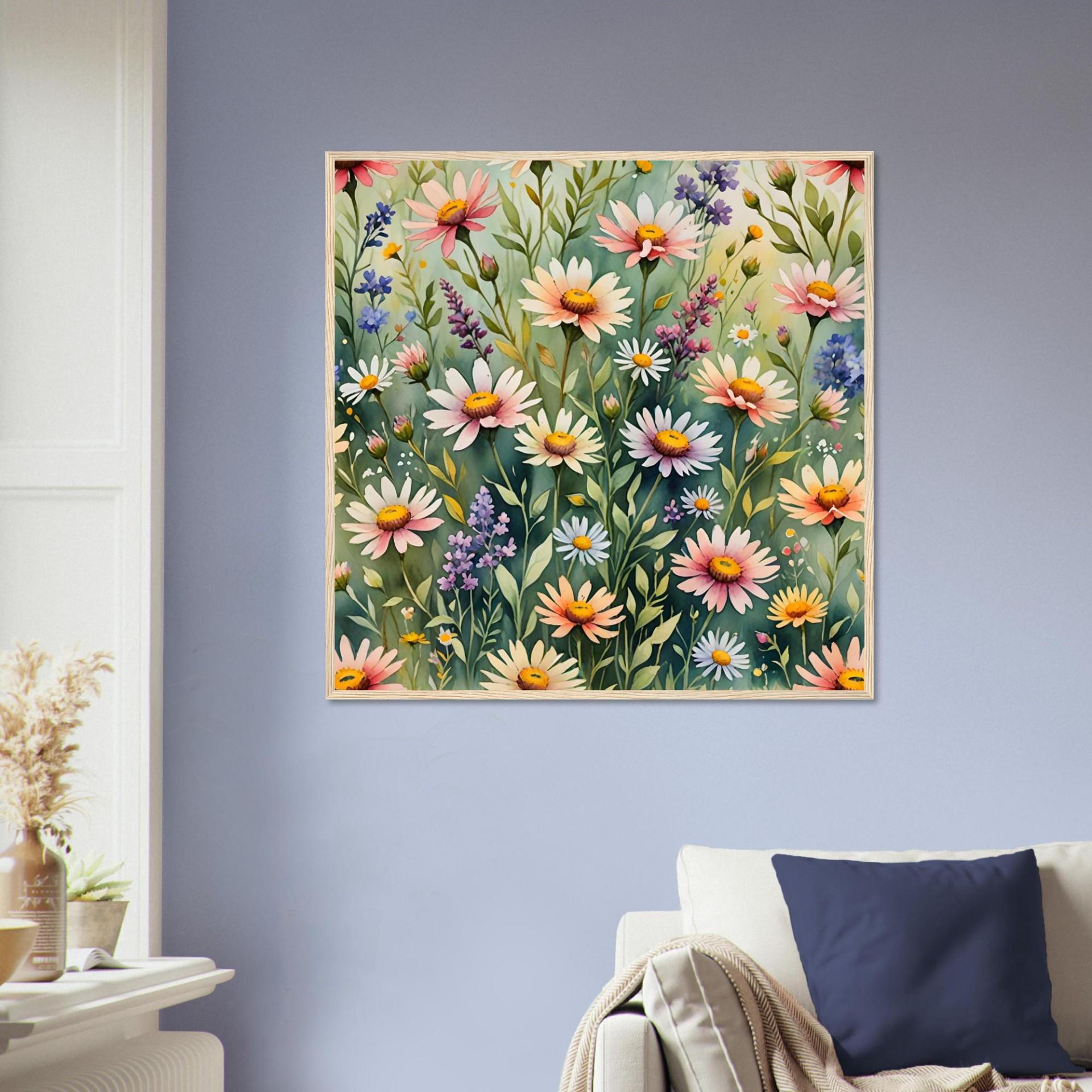 Floral Print - Framed or Unframed - Original Art - Print on Paper