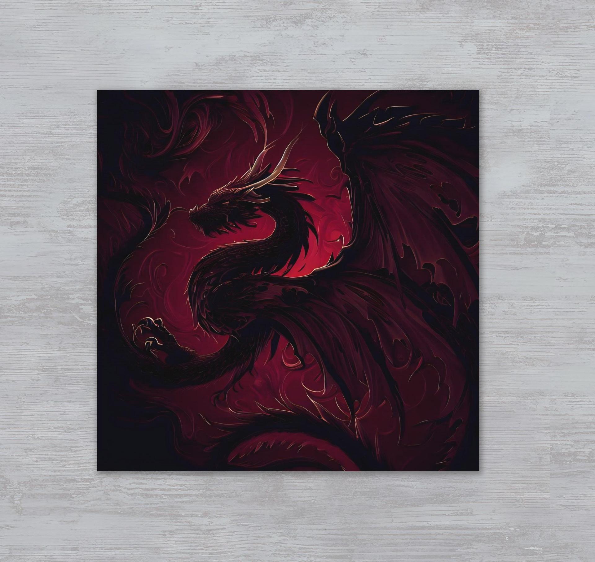 Dragon - Greeting Cards, Birthday Card, Large Notecards