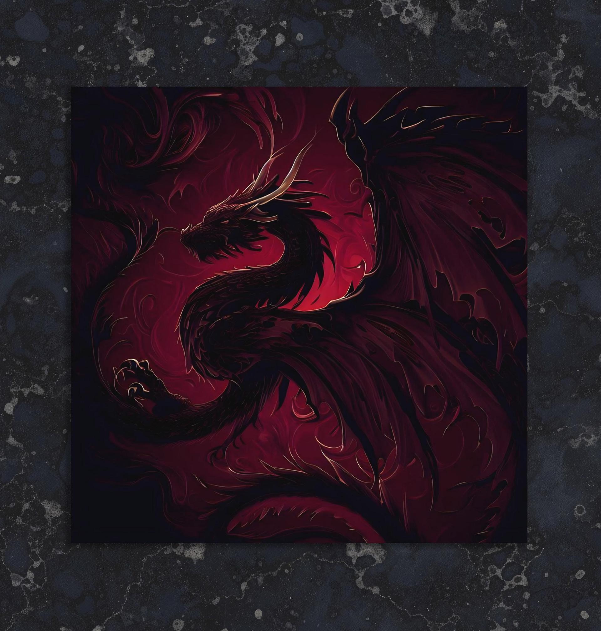 Dragon - Greeting Cards, Birthday Card, Large Notecards