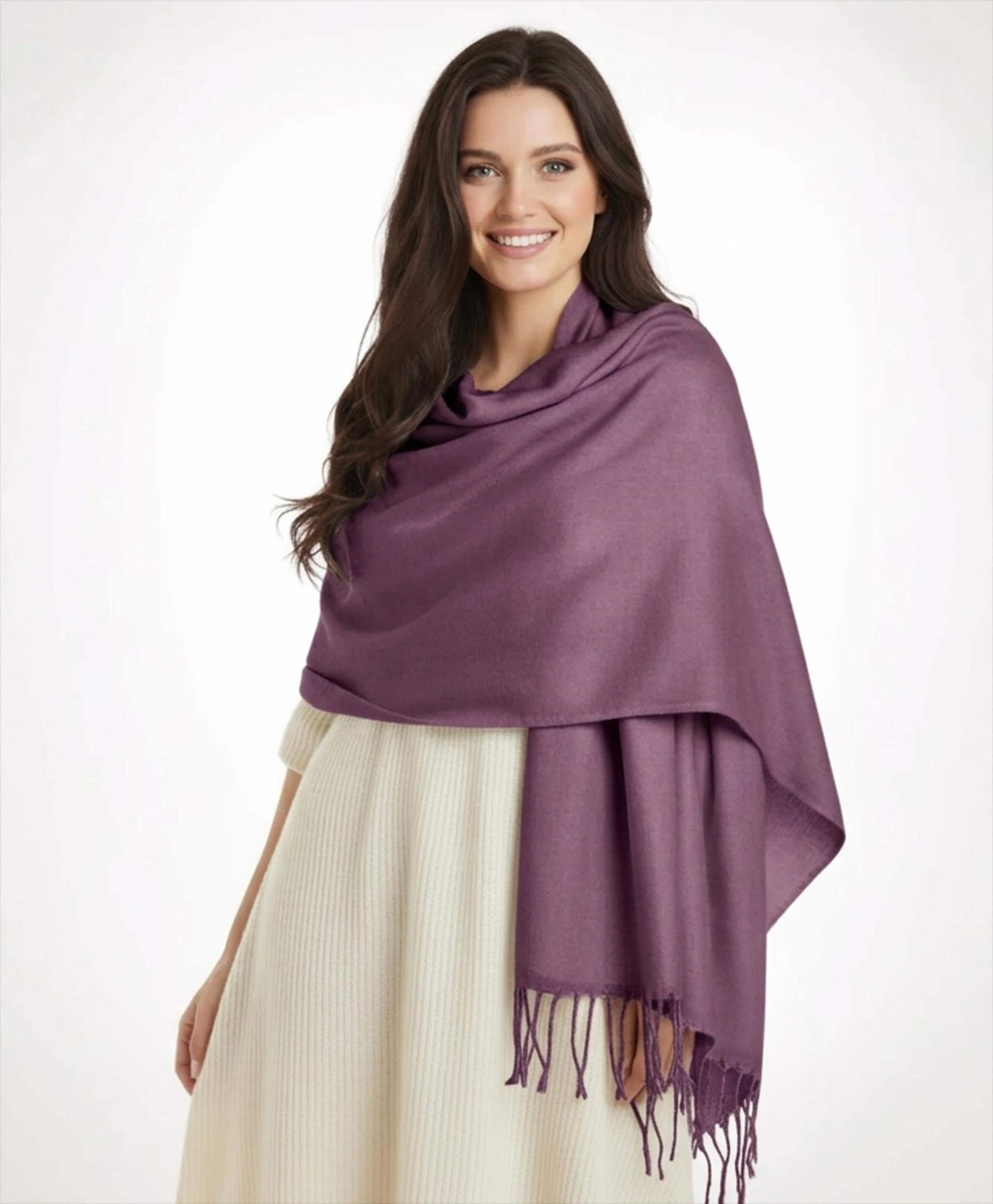 Light Weight Blanket Shawl - 17 Colors - Soft wide Scarf and Wrap
