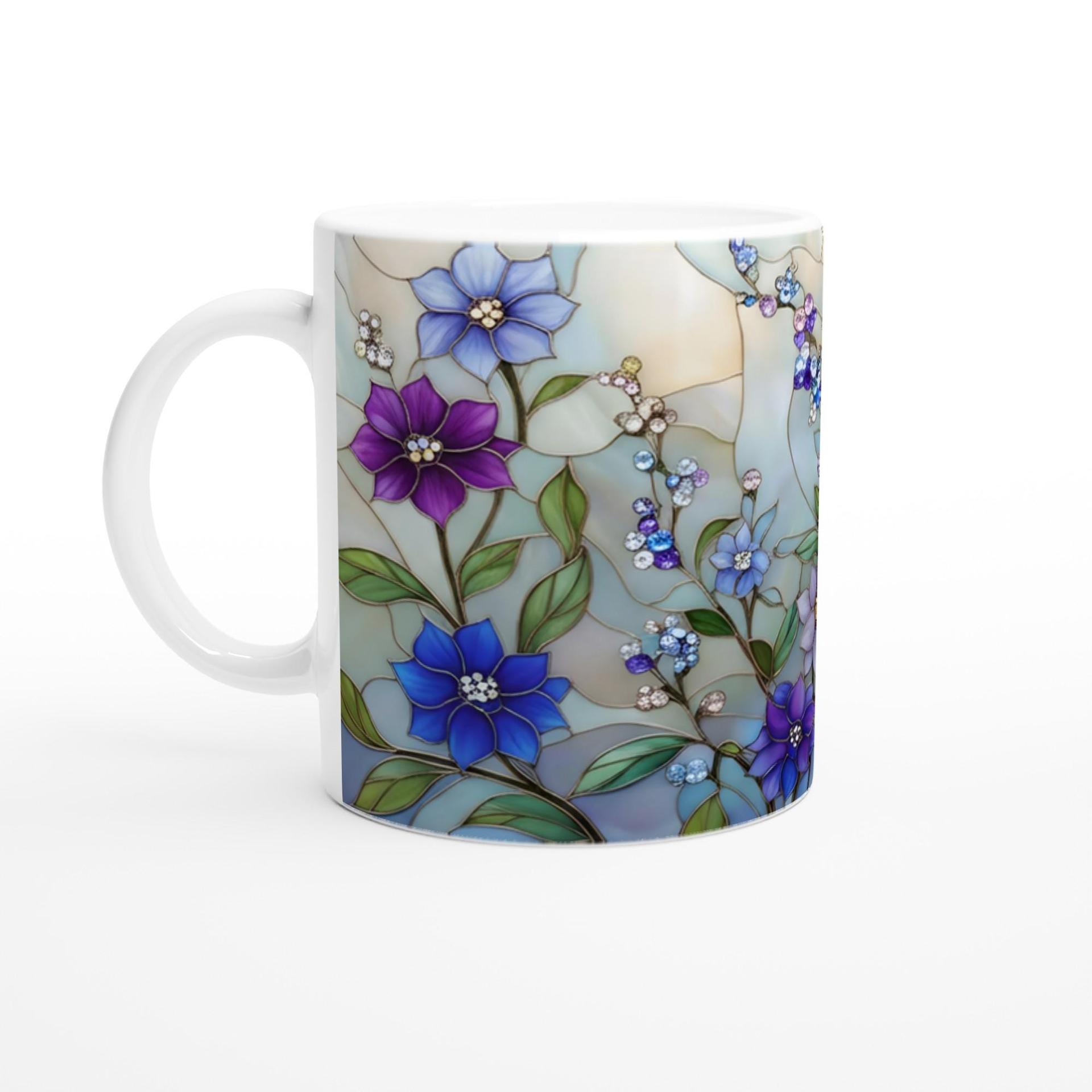 Floral Cups -  Large and Small Ceramic Mugs