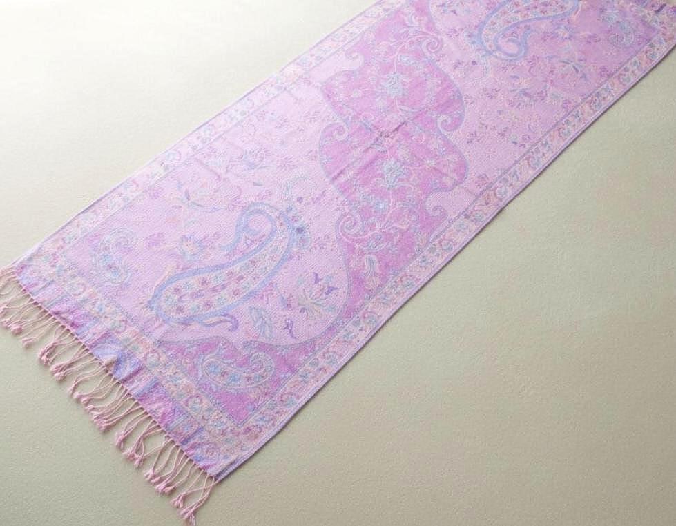 Soft Pashmina Shawl & Scarf for Women, Jacquard Brocade, Lightweight Blanket Shawl