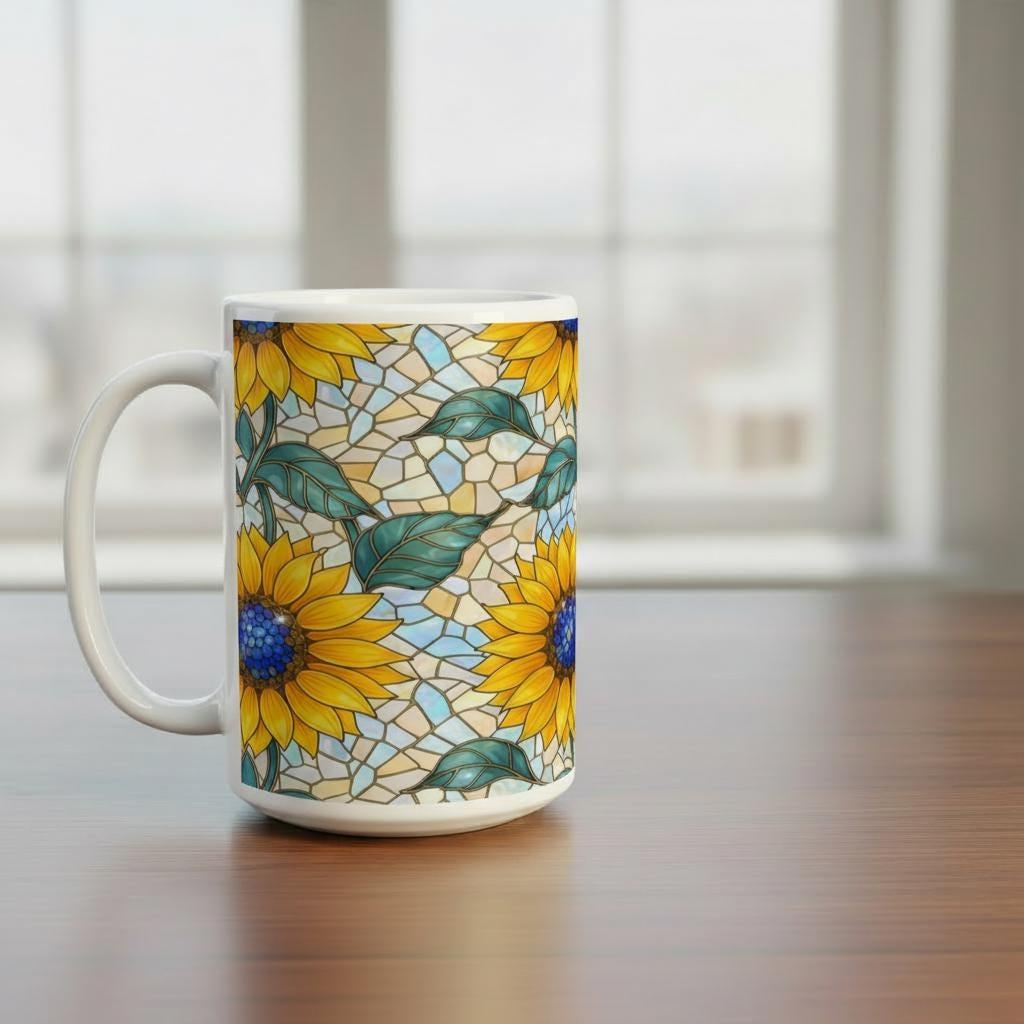Floral Cups -  Large and Small Ceramic Mugs