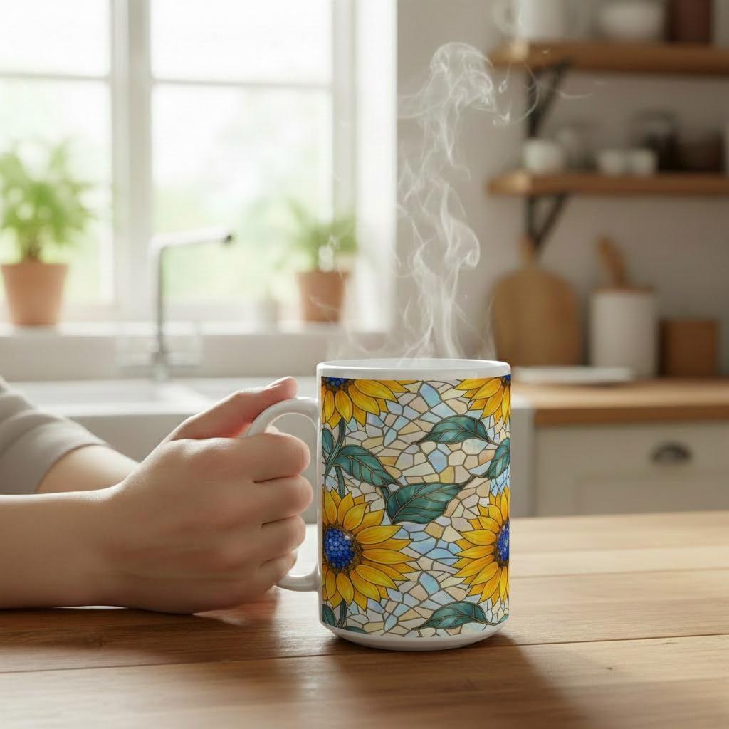 Floral Cups -  Large and Small Ceramic Mugs