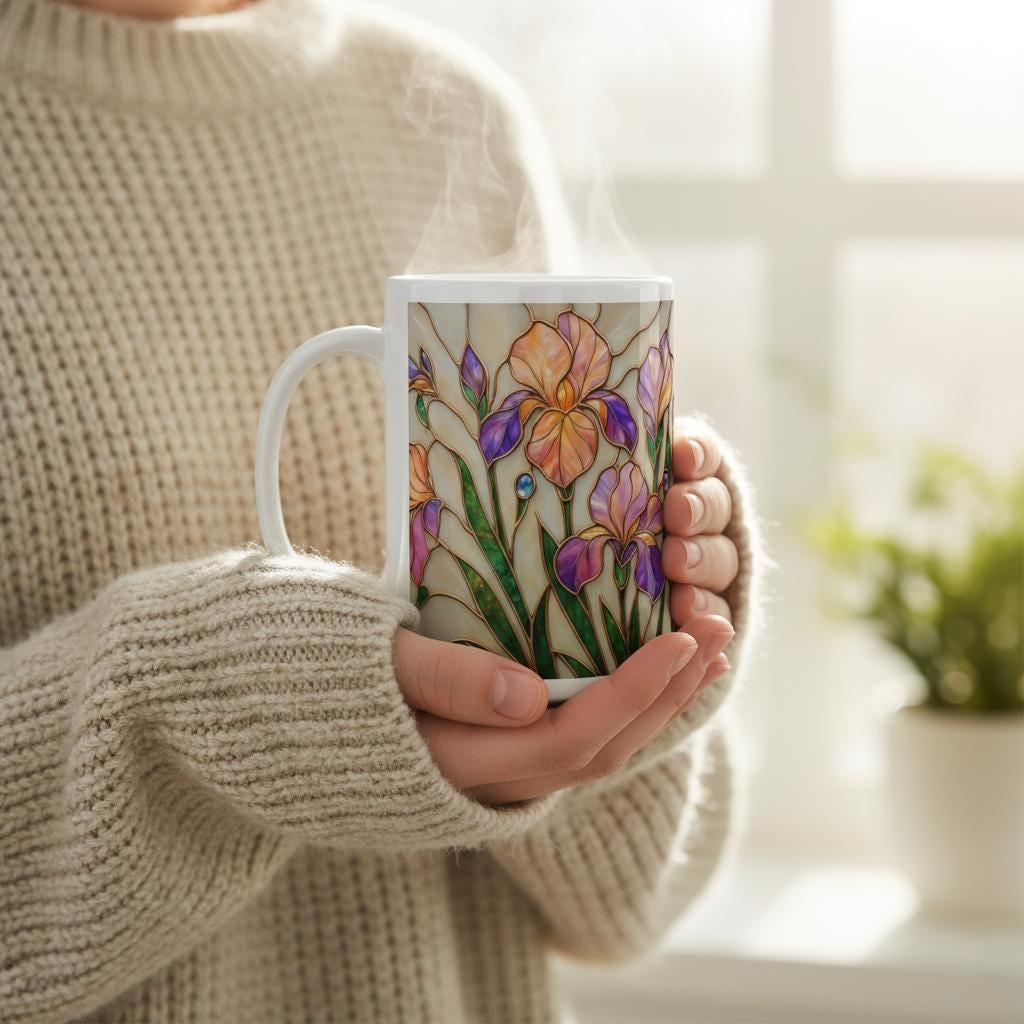 Floral Cups -  Large and Small Ceramic Mugs