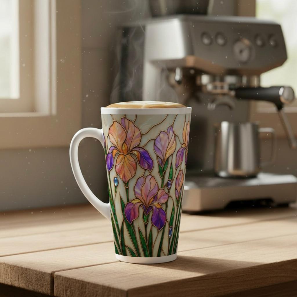 Latte 17oz Ceramic Mug - Coffee or Tea Cup, Extra Tall