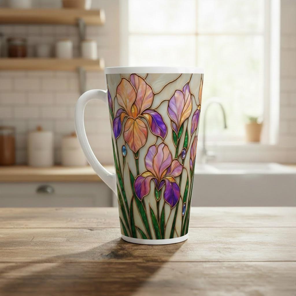 Latte 17oz Ceramic Mug - Coffee or Tea Cup, Extra Tall