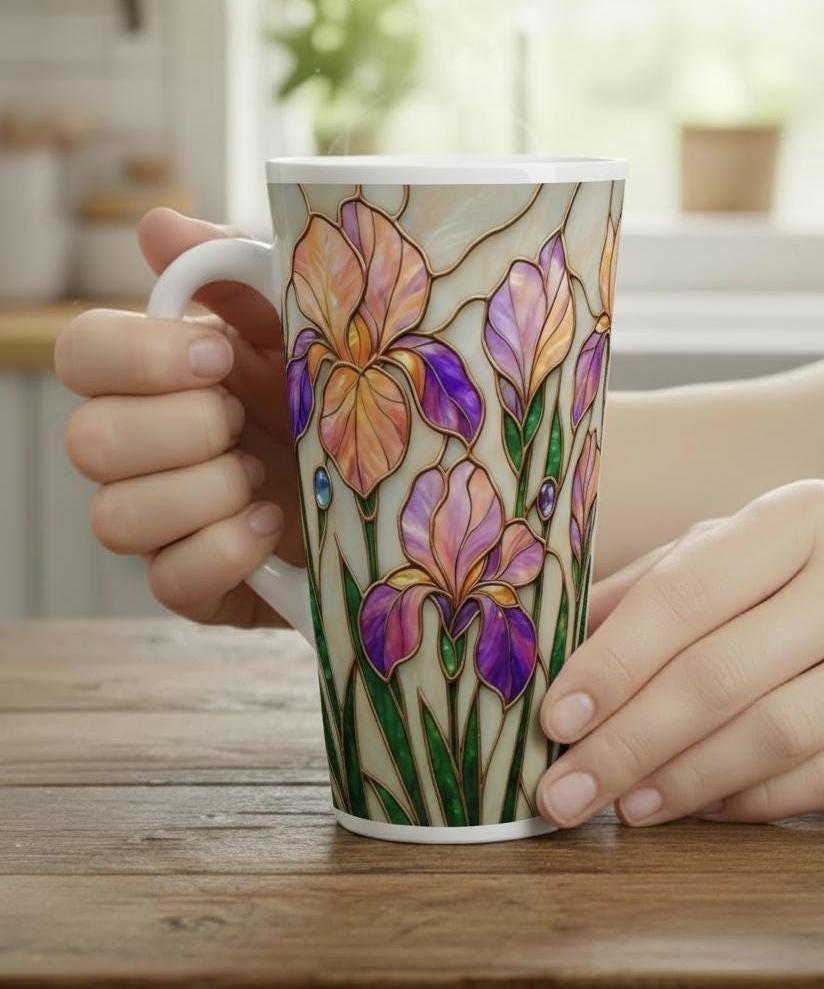 Latte 17oz Ceramic Mug - Coffee or Tea Cup, Extra Tall