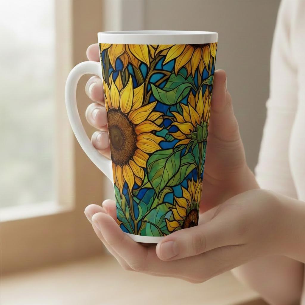 Latte 17oz Ceramic Mug - Coffee or Tea Cup, Extra Tall