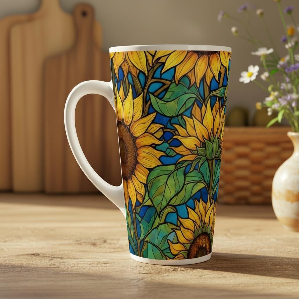 Latte 17oz Ceramic Mug - Coffee or Tea Cup, Extra Tall