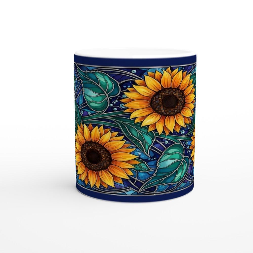 Sunflower Mug - Floral Cups -  Large and Small Ceramic Mugs