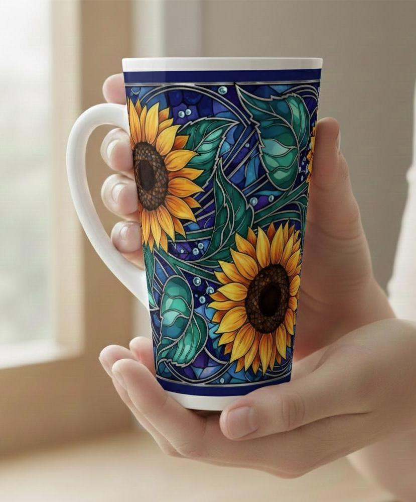 Latte 17oz Ceramic Mug - Coffee or Tea Cup, Extra Tall