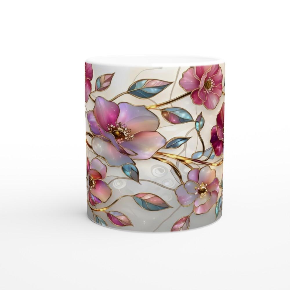 Floral Cups -  Large and Small Ceramic Mugs