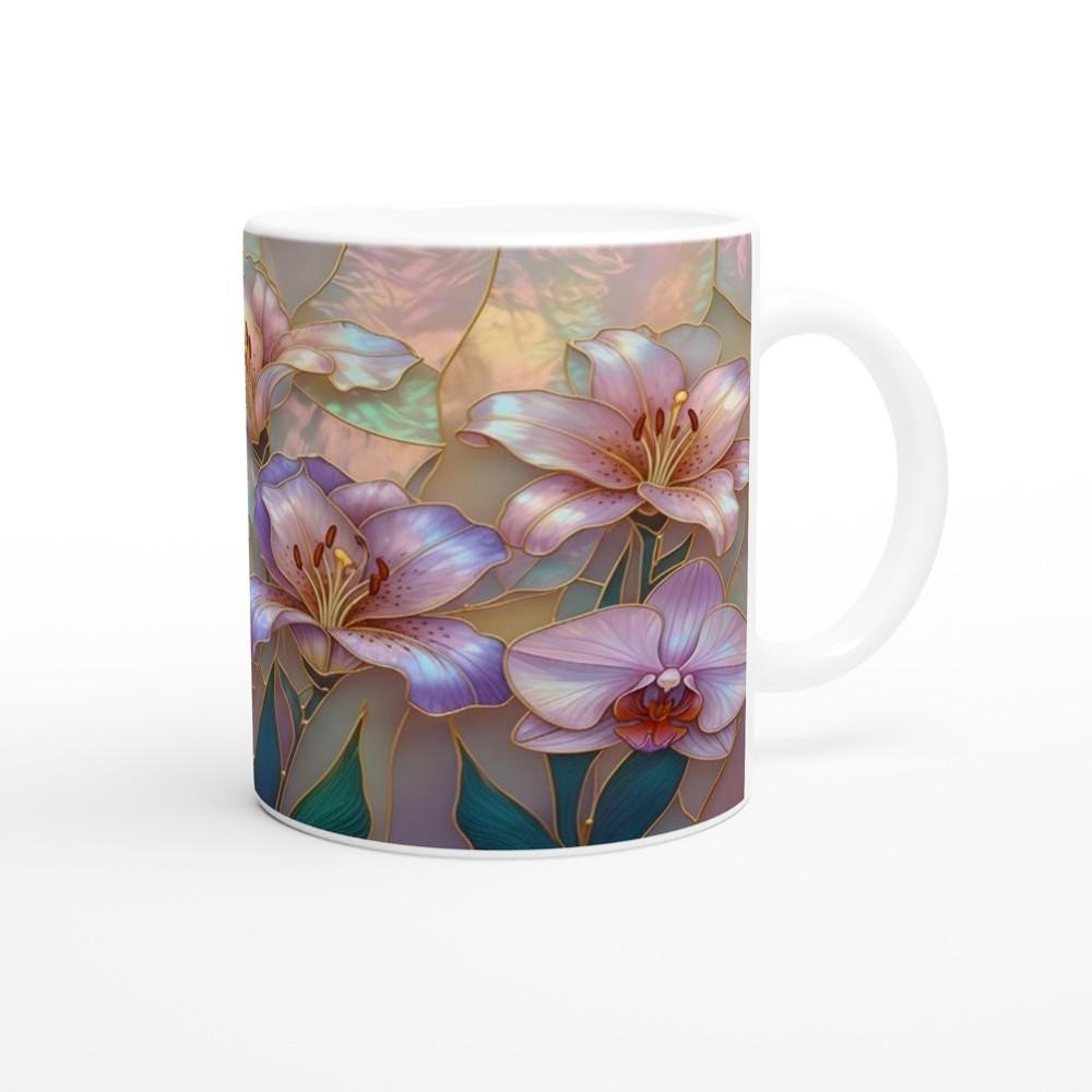 Floral Cups -  Large and Small Ceramic Mugs