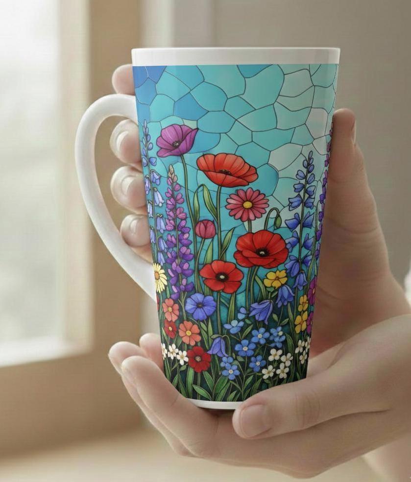 Latte 17oz Ceramic Mug - Coffee or Tea Cup, Extra Tall