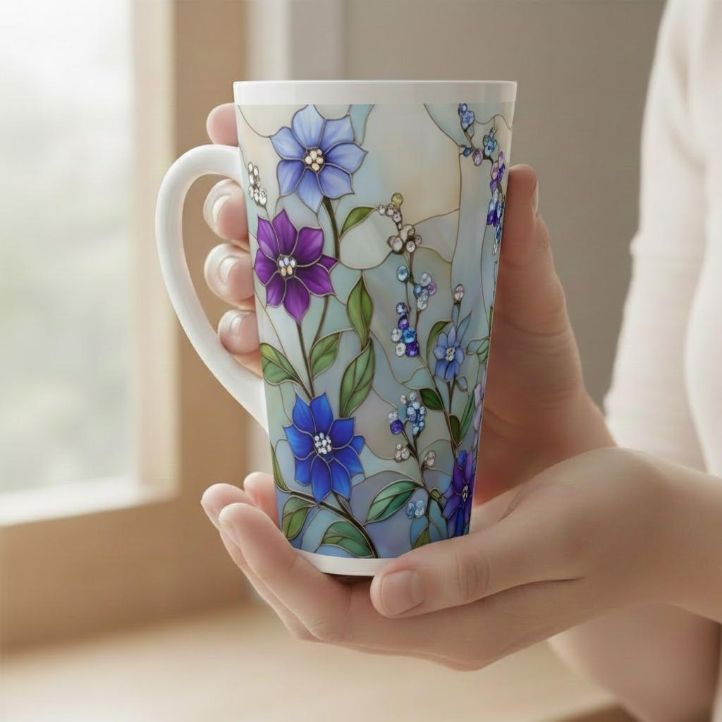 Latte 17oz Ceramic Mug - Coffee or Tea Cup, Extra Tall