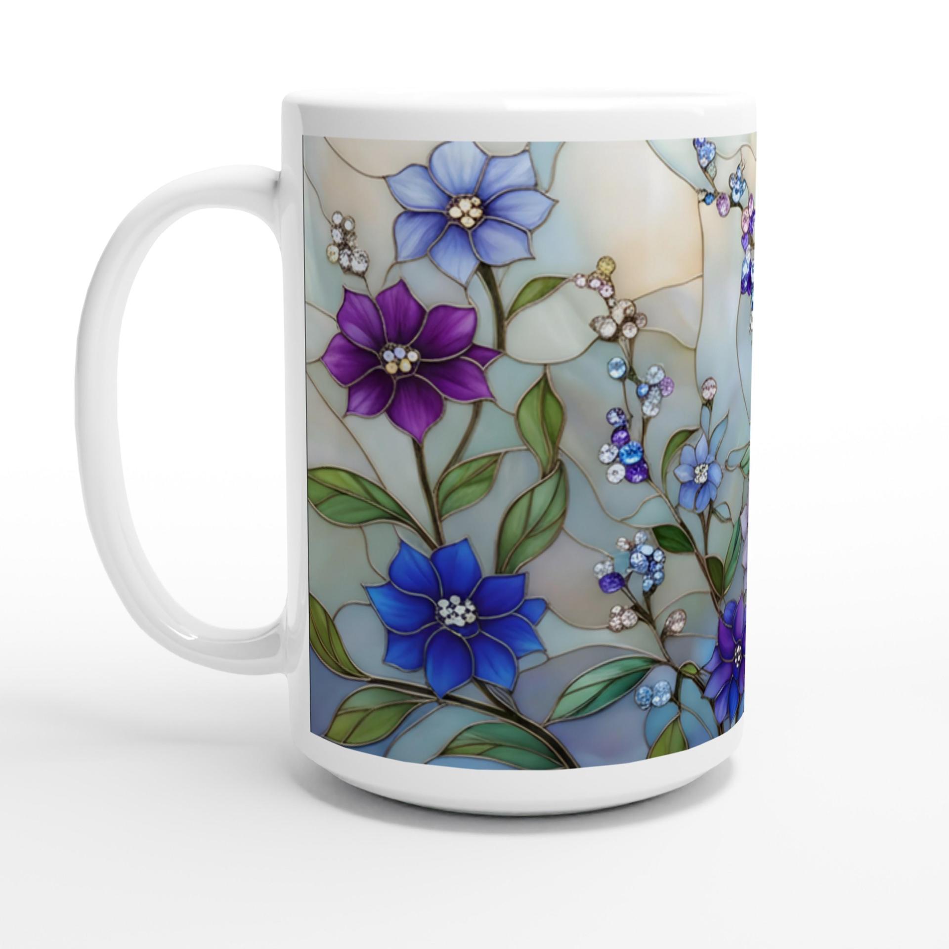 Floral Cups -  Large and Small Ceramic Mugs