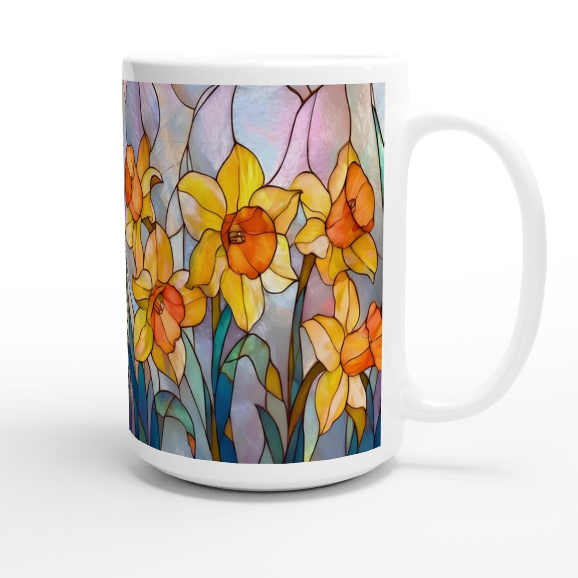 Floral Cups - Large and Small Ceramic Mugs