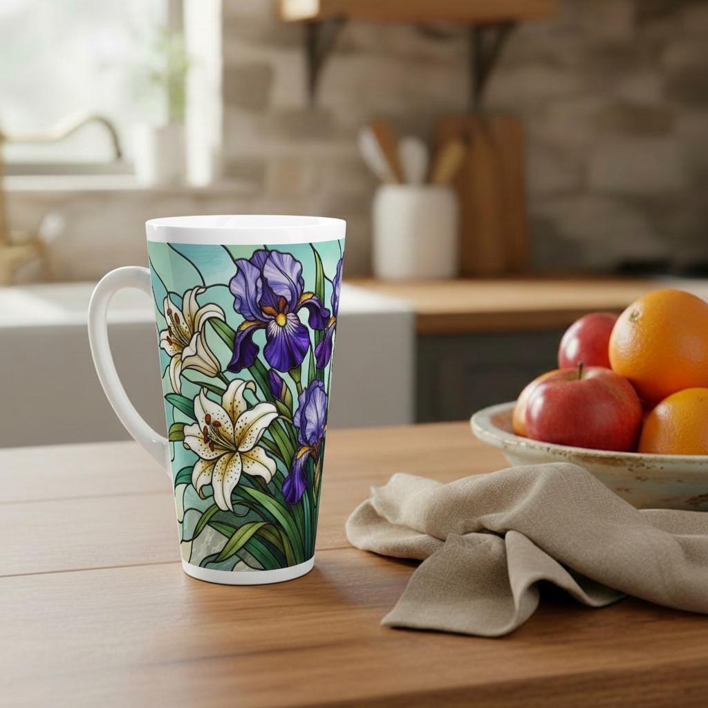 Latte 17oz Ceramic Mug - Coffee or Tea Cup, Extra Tall