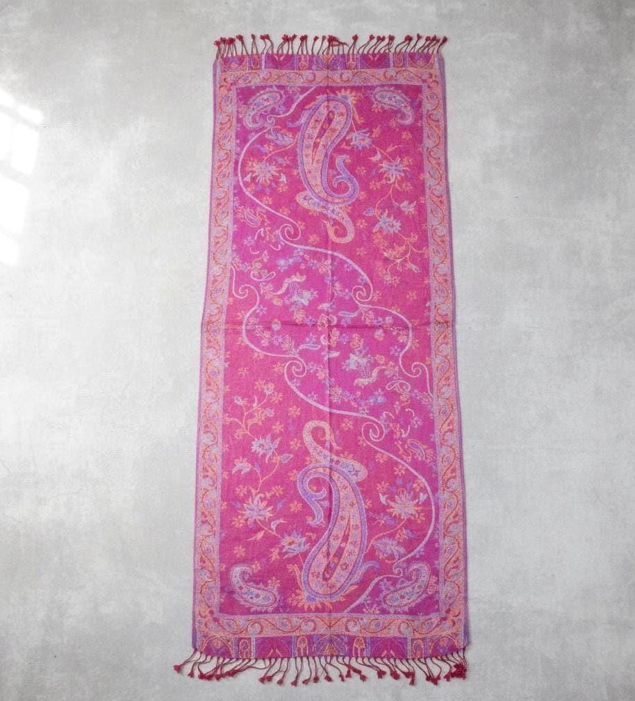 Reversible Soft Pashmina Shawl & Scarf for Women, Jacquard Brocade, Shawl, Sarong or Head Wraps