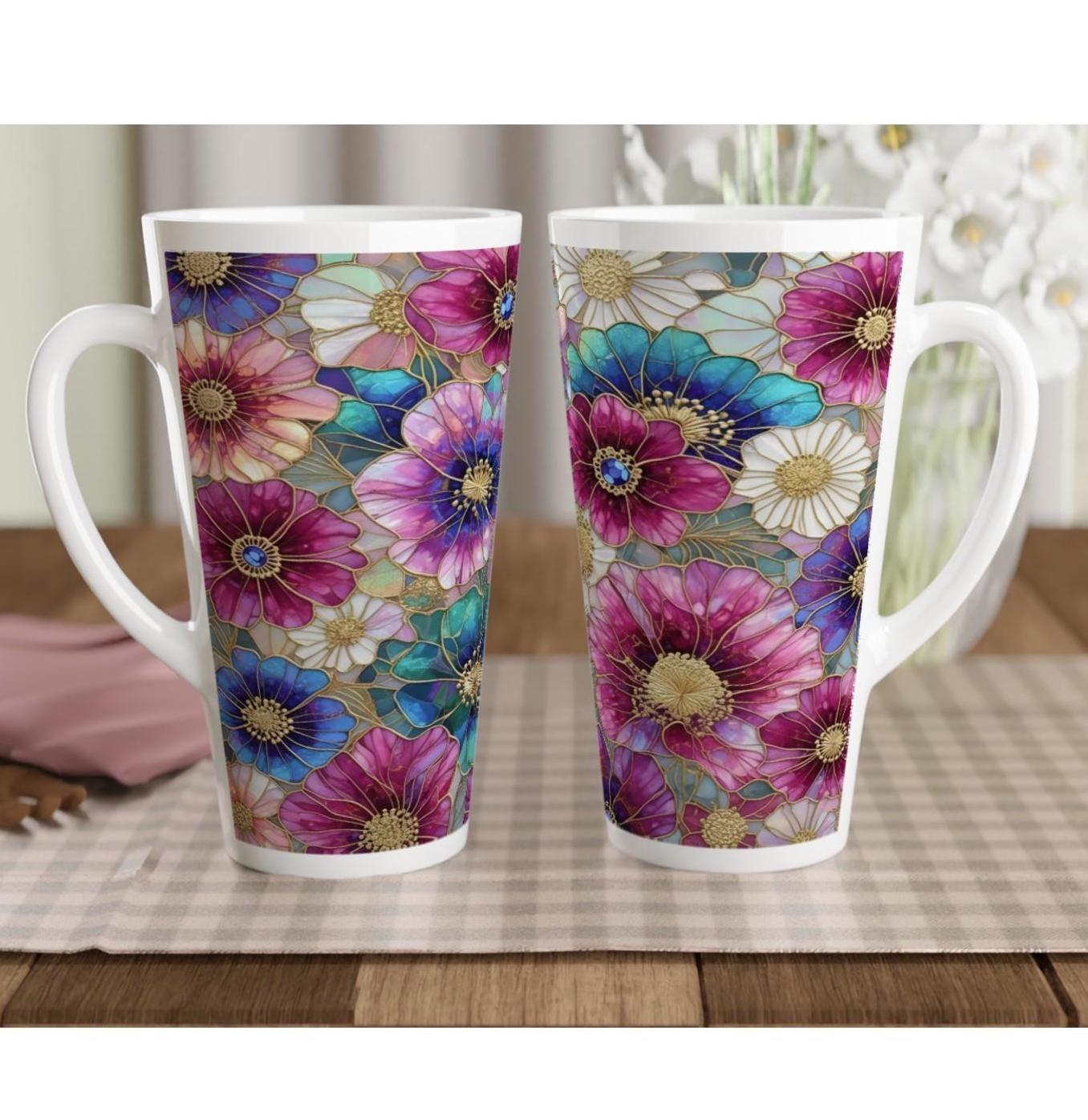 Latte 17oz Ceramic Mug - Coffee or Tea Cup, Extra Tall