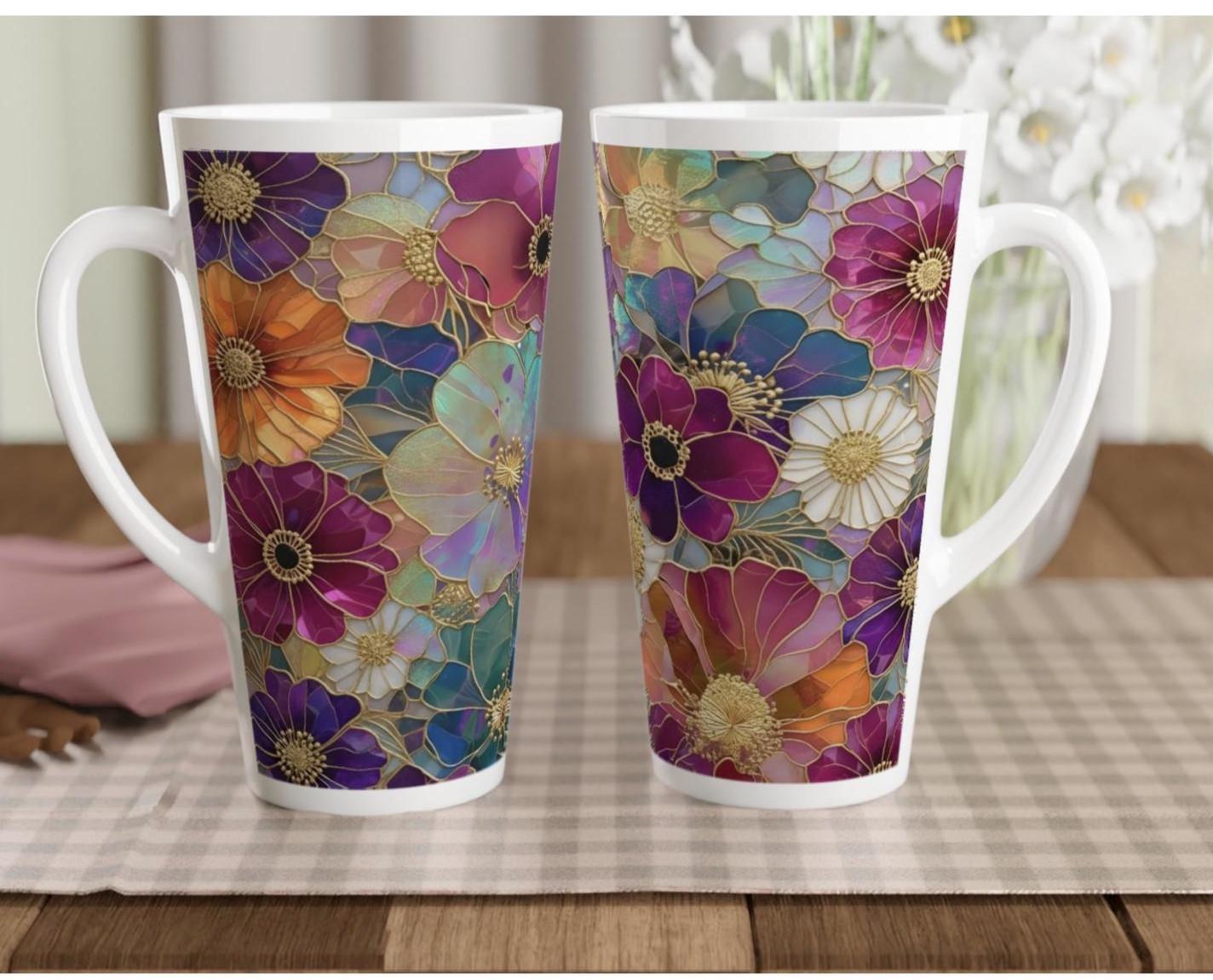 Latte 17oz Ceramic Mug - Coffee or Tea Cup, Extra Tall