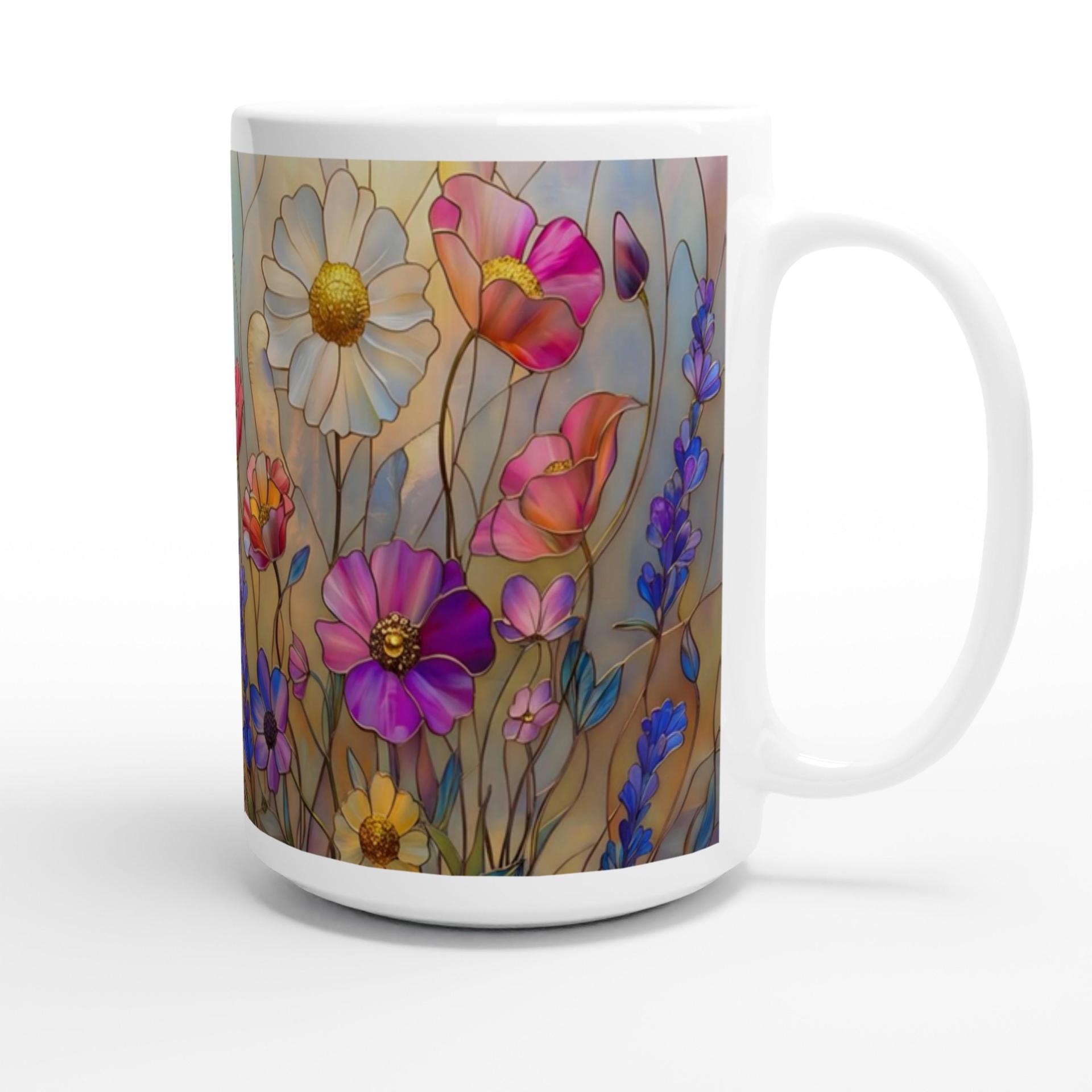 Floral Cups -  Large and Small Ceramic Mugs