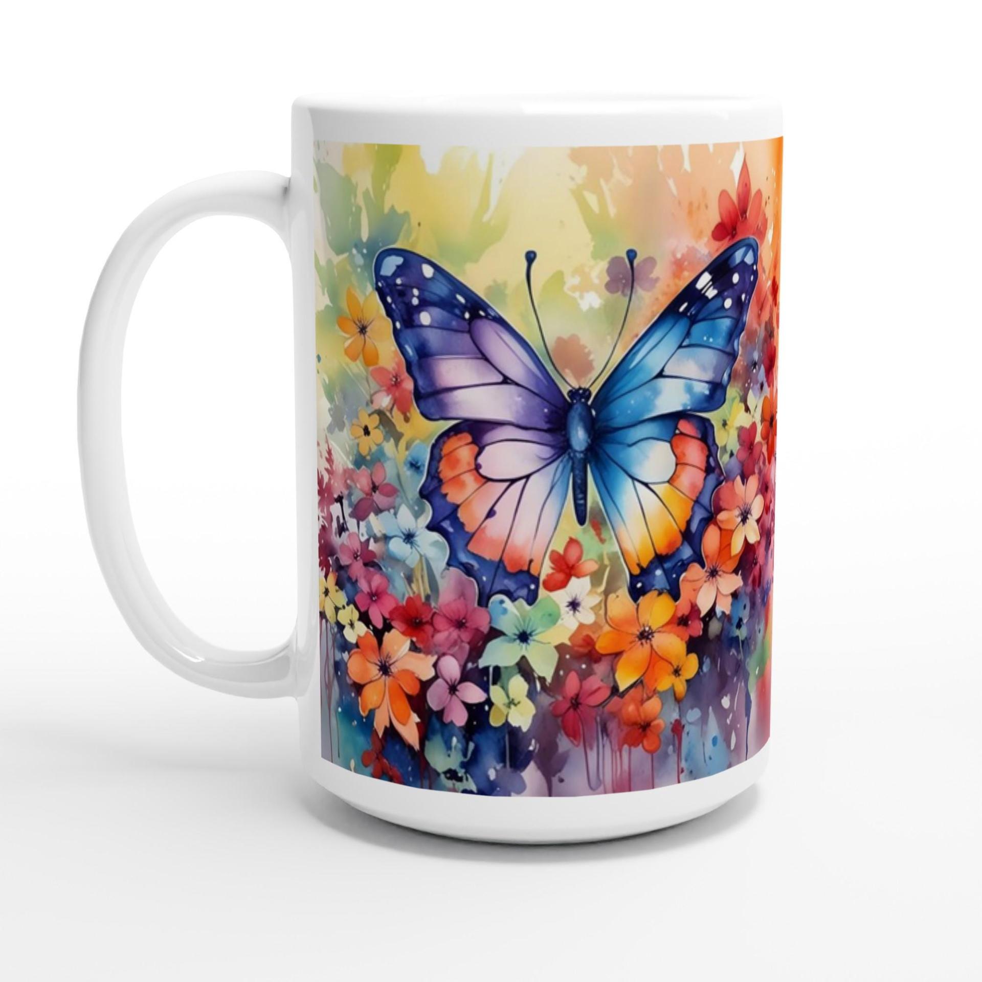 Butterfly  - Large and Small Ceramic Mugs