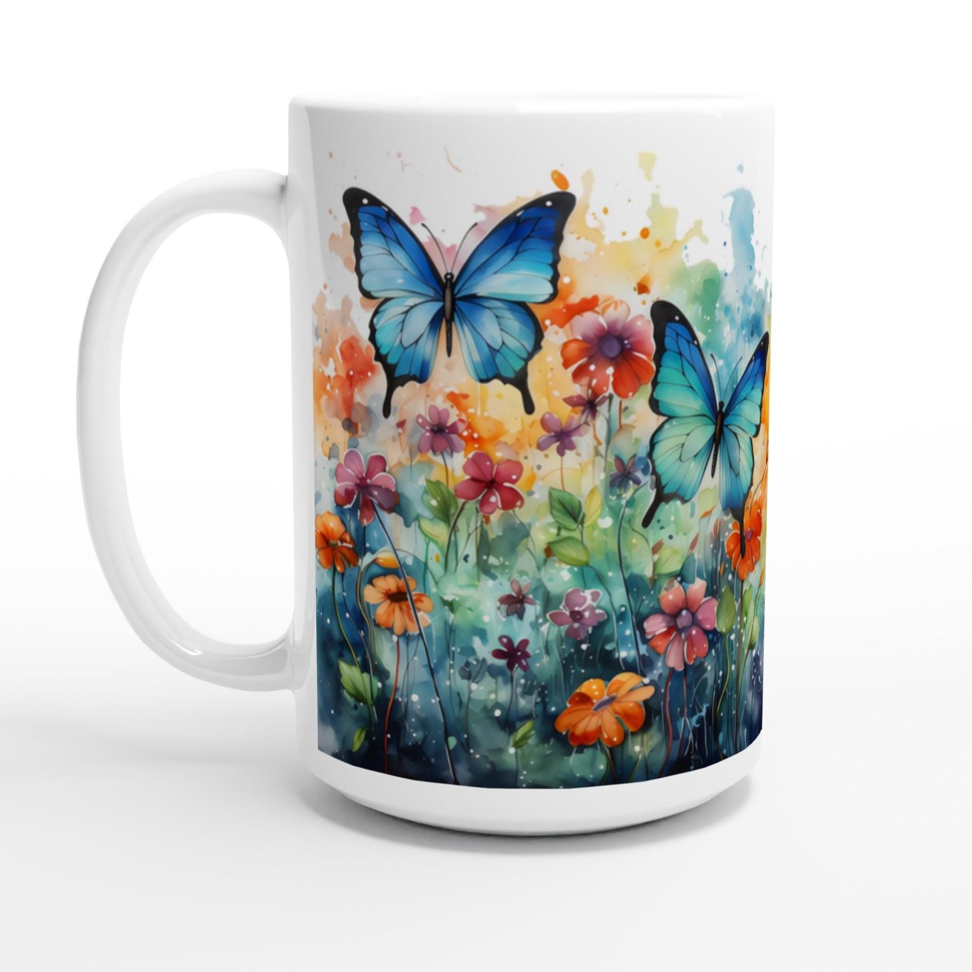Butterfly - Large and Small Ceramic Mugs