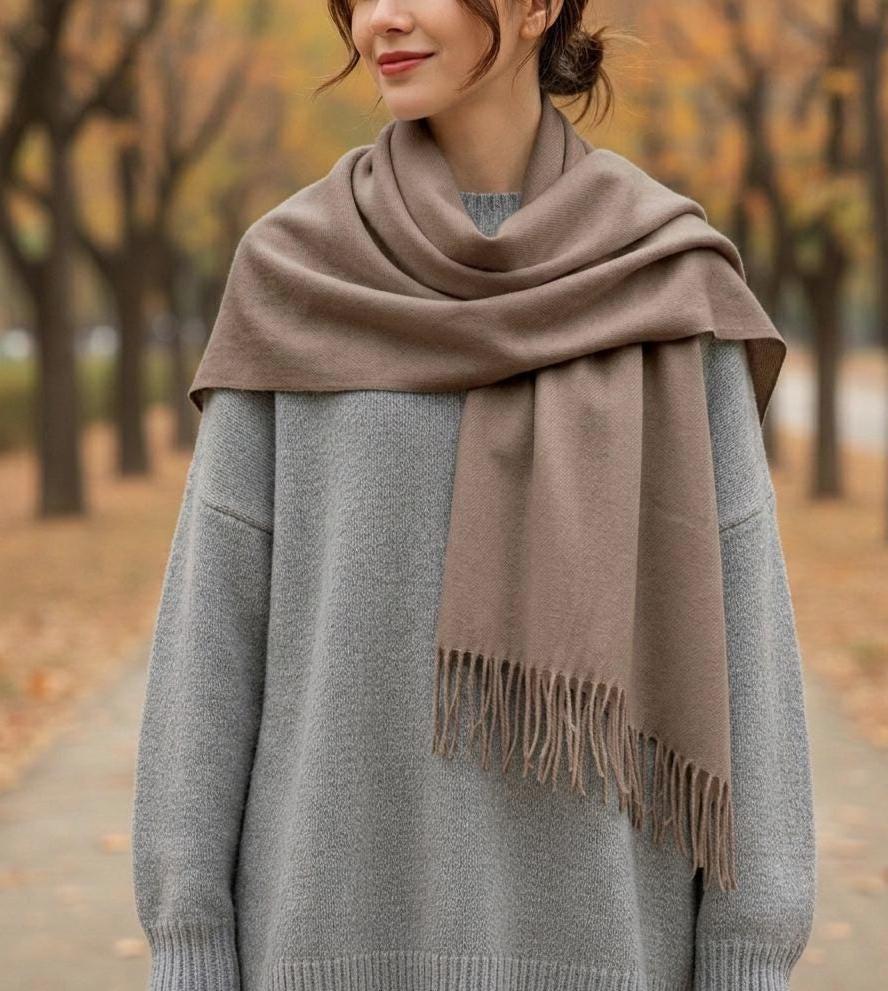 Blanket Shawl - Thick Wide Scarf - Super Soft Wrap