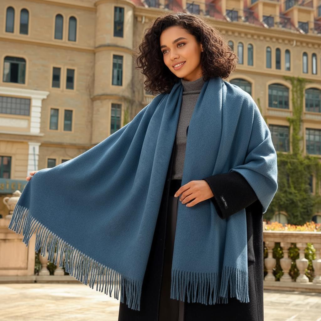 Blanket Shawl - Thick Wide Scarf - Pashmina Super Soft Wrap