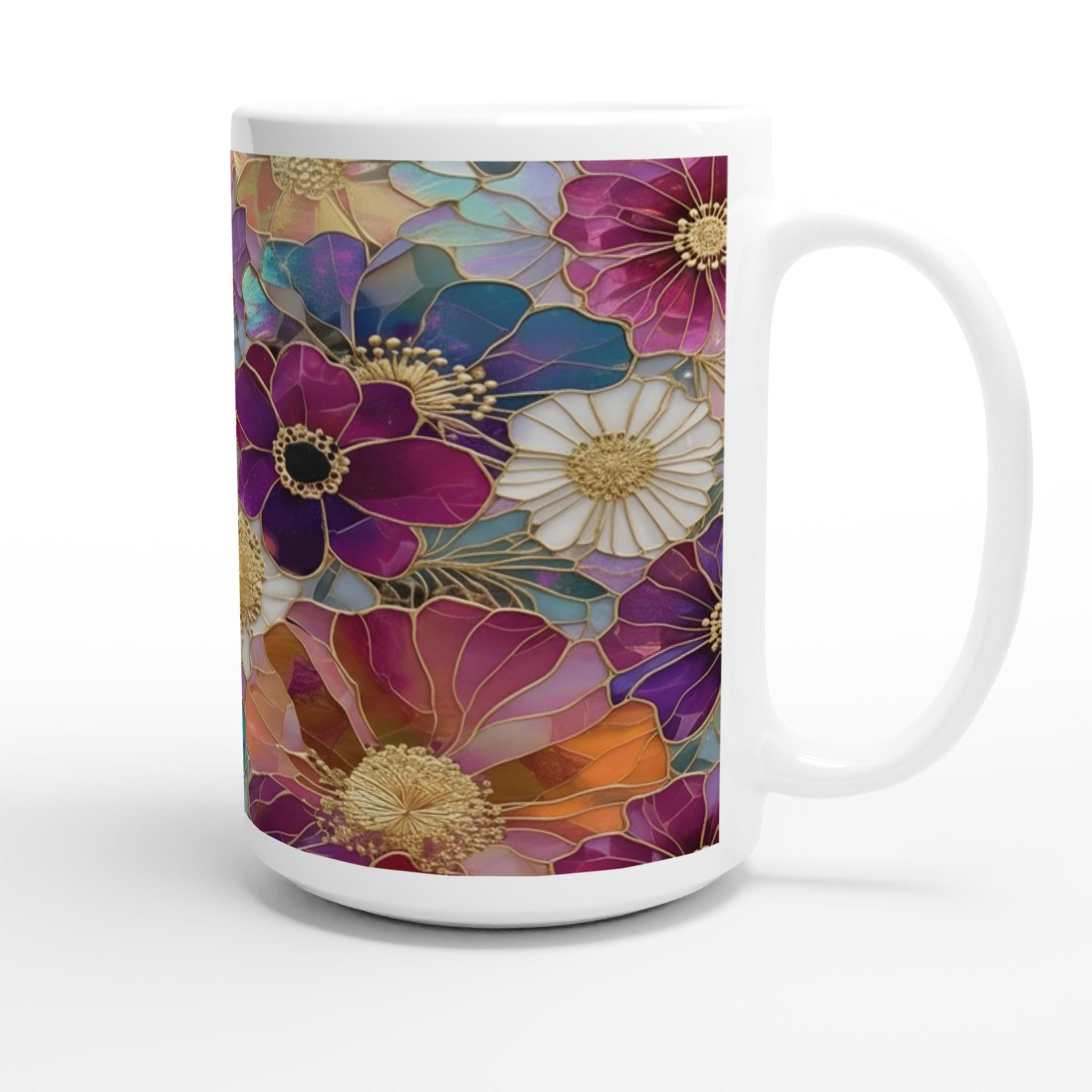 Floral Cups -  Large and Small Ceramic Mugs