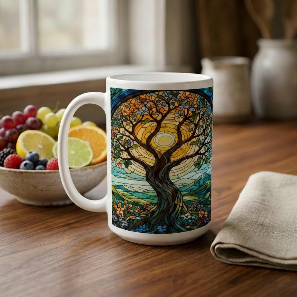 Tree - Large and Small Ceramic Mugs