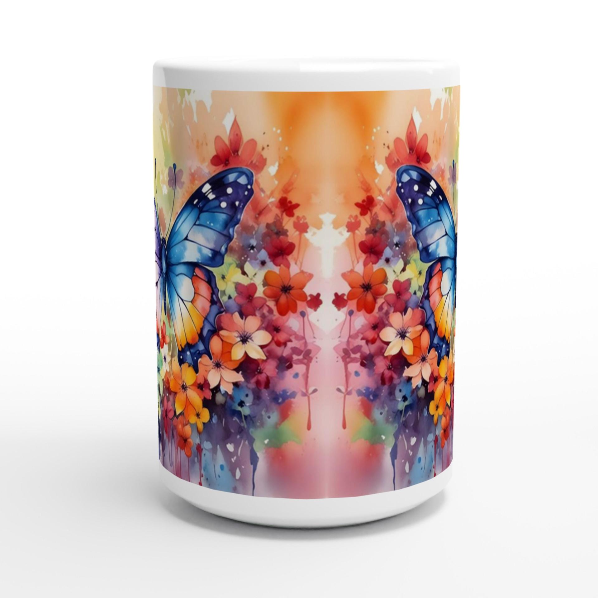 Butterfly  - Large and Small Ceramic Mugs