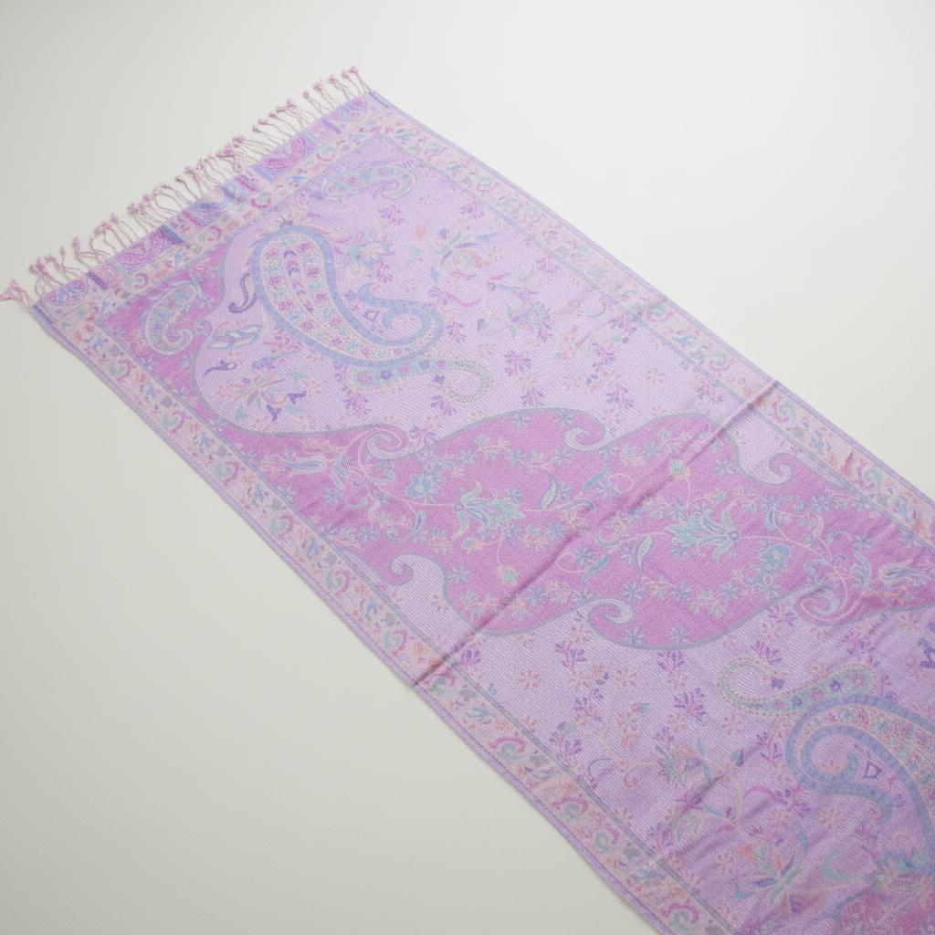 Soft Pashmina Shawl & Scarf for Women, Jacquard Brocade, Lightweight Blanket Shawl