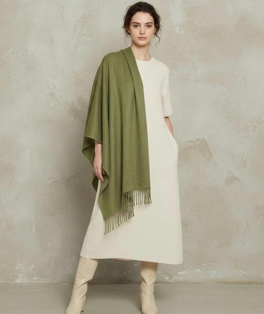 20 Colors - Blanket Scarf and Shawl - Super Soft Wool Blend Wrap