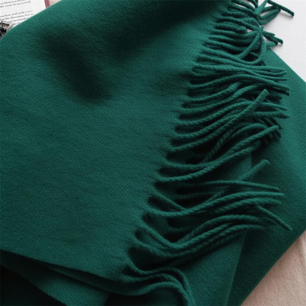 Emerald Blanket Shawl - Thick Wide Scarf - Pashmina Super Soft Wrap