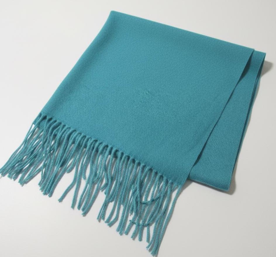 Teal Green Blanket Shawl - Thick Wide Scarf - Super Soft Wrap